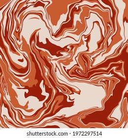Fluid art texture. Abstract backdrop with swirling paint effect. Liquid acrylic picture with artistic mixed paints. Can be used for baner or wallpaper.  brown and beige overflowing colors. EPS