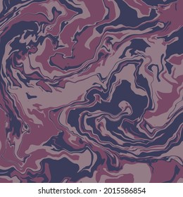 Fluid art texture. Abstract background with swirling paint effect. Liquid acrylic picture that flows and splashes. Mixed paints for interior poster. Pink, purple overflowing and violet colors.