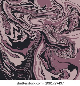Textura de arte fluido. Fondo abstracto con efecto de pintura giratoria. Imagen acrílica líquida que fluye y se desploma. Pintas mixtas para el afiche interior. Colores con desbordamiento morado y beige