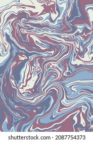 Textura de arte fluido. Fondo abstracto con efecto de pintura giratoria. Imagen acrílica líquida que fluye y se desploma. Pintas mixtas para el afiche interior. Colores violetas, azules y beige desbordantes