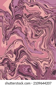 Textura de arte fluido. Fondo abstracto con efecto de pintura giratoria.  Imagen acrílica líquida que fluye y se desploma. Pintas mixtas para el afiche interior. Color iridiscente morado, rosa y azul.
