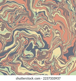 Textura de arte fluido. Fondo abstracto con efecto de pintura giratoria.  Imagen acrílica líquida que fluye y se desploma. Pintas mixtas para el afiche interior. Colores marrones, verdes y beige irrisorios