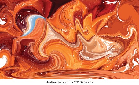 Fluid art texture background with abstract mixing paint effect liquid acrylic picture that flows