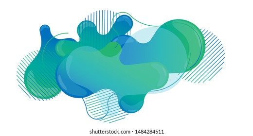 Fluid Art Vector Design, Liquid Art, for Template, Banner, Poster