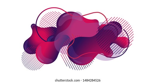 Fluid Art Vector Design, Liquid Art, for Template, Banner, Poster