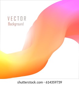 Fluid art wallpaper. abstract liquid paint splash with hipster colors. Colorful graphic background with flowing wave on white. Vector template for poster, gift card, banner.