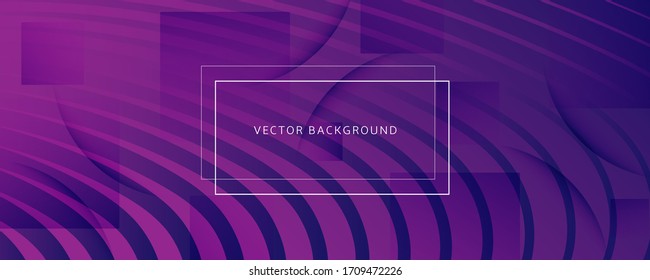  flüssiger Hintergrund. 3D Flow Line Landing Page. Geometrisches Banner der Vektorillustration. Vivid Business Magazine. Purple Wavy Flyer. Farbverlauf-Fluid-Hintergrund. Abstrakte Textur. Curve Fluid Hintergrund.