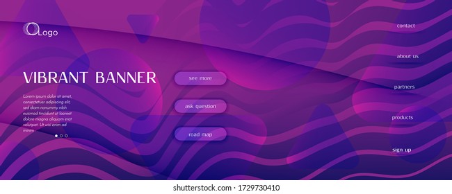 Fluid Background. 3d Flow Line Wallpaper. Curve Dynamic Poster. Vivid Digital Website. Violet Wavy Elements. Futuristic Fluid Background. Abstract Pattern. Wave Fluid Background.