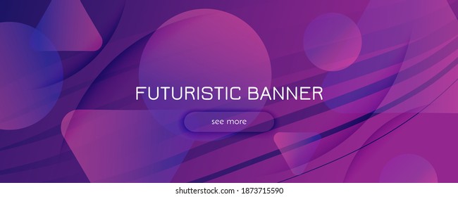 Fluid Background. 3d Flow Line Wallpaper. Curve Futuristic Pattern. Color Business Magazine. Violet Graphic Flyer. Geometric Fluid Background. Abstract Banner. Vivid Fluid Background.