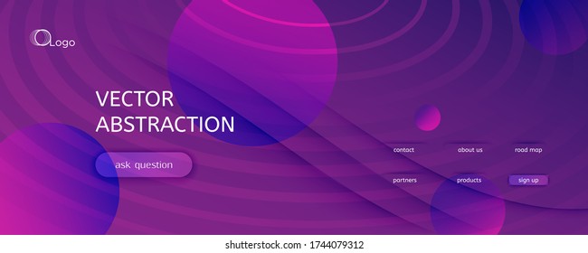 Fluid Background. 3d Flow Lines Landing Page. Color Gradient Banner. Vivid Creative Illustration. Purple Wavy Concept. Futuristic Fluid Background. Abstract Texture. Wave Fluid Background.