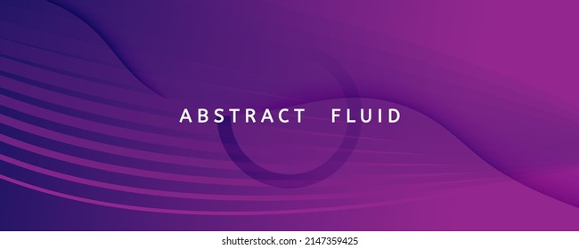 Fluid Background. 3d Flow Shape Movement. Vivid Futuristic Poster. Vector Minimal Magazine. Violet Wavy Flyer. Geometric Fluid Background. Abstract Brochure. Curve Fluid Background.