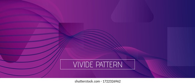 Fluid Background. 3d Flow Shapes Wallpaper. Wave Gradient Texture. Vector Business Magazine. Violet Vibrant Layout. Futuristic Fluid Background. Abstract Pattern. Curve Fluid Background.