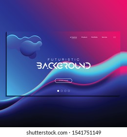 Fluid background 7 for landing page, website Page, website banner, flyer, and cover
