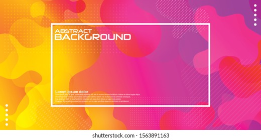 Fluid background with abstract colorful shapes.