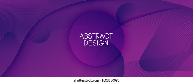 Fluid Background. Abstract Flow Line Wallpaper. Color Gradient Banner. Vivid Creative Template. Purple Modern Design. Futuristic Fluid Background. 3d Brochure. Vector Fluid Background.