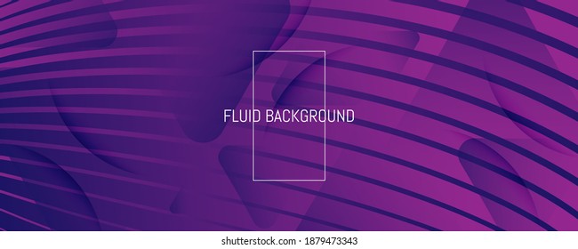 Fluid Background. Abstract Flow Shapes Wallpaper. Vector Futuristic Banner. Vivid Minimal Illustration. Purple Memphis Stripes. Dynamic Fluid Background. 3d Pattern. Color Fluid Background.
