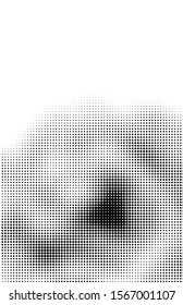 Fluid background, abstract halftone texture, tabloid screen pattern, black and white vector illustration.