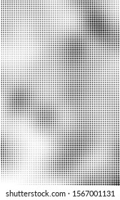 Fluid Background, Abstract Halftone Texture, Tabloid Screen Pattern, Black And White Vector Illustration.