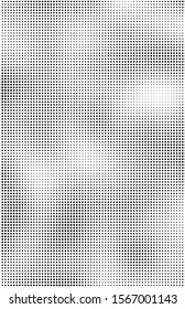 Fluid background, abstract halftone texture, tabloid screen pattern, black and white vector illustration.