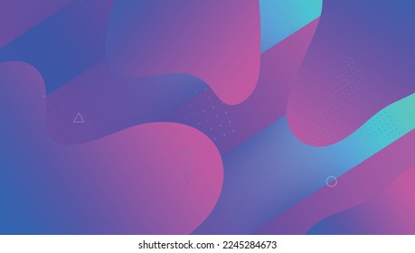 Fluid Background. Color Landing Page. Dynamic Cover. Bright Frame. Colorful Wallpaper. Blue Hipster Poster. Art Minimal Banner. Neon Screen. Lilac Fluid Background