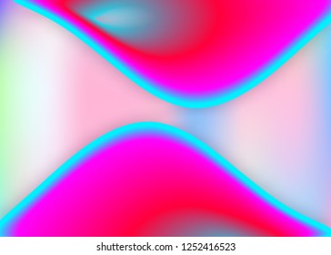 Fluid background. Colorful certificate, presentation layout. Vivid gradient mesh. Holographic 3d backdrop with modern trendy blend. Fluid background with liquid dynamic elements and shapes.