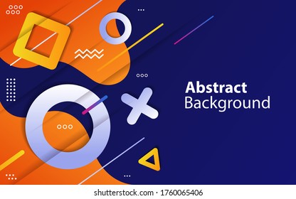 Fluid background concept, modern gradient design, trendy background design