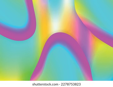 Fluid background. Cosmic poster, certificate design. Holographic 3d backdrop with modern trendy blend. Vivid gradient mesh. Fluid background with liquid dynamic elements and shapes.