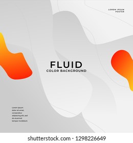 Fluid background with dark and white color background. colorful fluid design for your vector wallpaper.