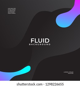 Fluid background with dark and white color background. colorful fluid design for your vector wallpaper.