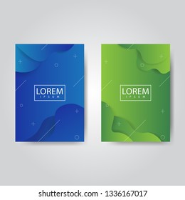 Fluid background design template