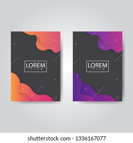 Fluid background design template