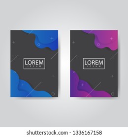 Fluid background design template