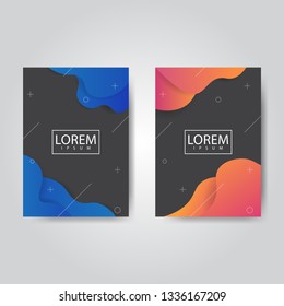 Fluid background design template