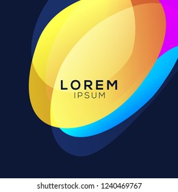 Fluid background design for your flyer. 