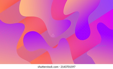 Fluid Background. Digital Layout. Art Landing Page. Graphic Frame. Blue Mobile Shape. Dynamic Element. Technology Backdrop. Tech Modern Banner. Violet Fluid Background