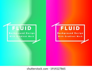 Diseño de dualidad de fondo fluido con tema de color frío y caliente. Ideal para fondos, plantillas, fondos de pantalla, diseños web, portadas de libros y otros fines.