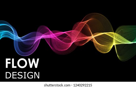 Fluid background. Flow shapes design. Abstract fluid pattern. Liquid wave background. Abstract 3d flow shape.
