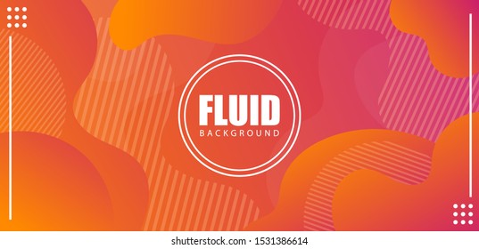 Fluid Background. Futuristic Gradient. Minimal Pattern. Neon Wave Brochure. Abstract Poster. Colorful Geometric Background. Orange Minimal Concept. Pink Flow Brochure. 3d Fluid Banner.