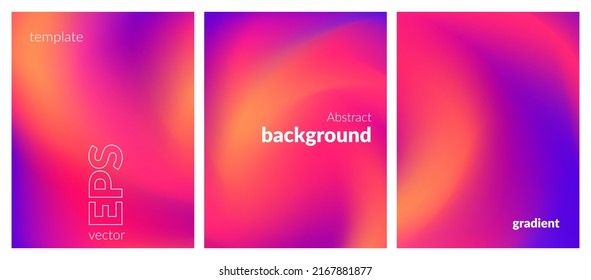 Fluid background gradient  Abstract vibrant gradient background for posters   websites  Intense pink lilac color  Vector EPS cover 