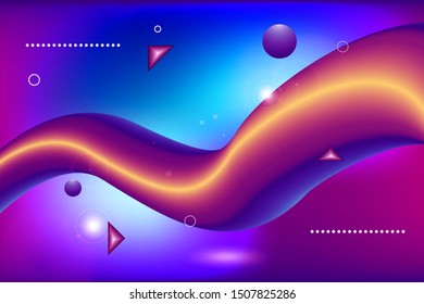 fluid background with gradient modern color. vector illustration