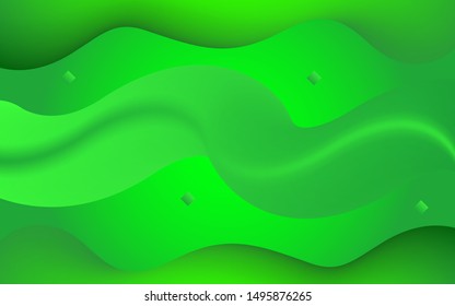 fluid background with green color