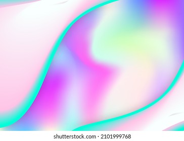 Fluid background. Holographic 3d backdrop with modern trendy blend. Circle banner, cover composition. Vivid gradient mesh. Fluid background with liquid dynamic elements and shapes.