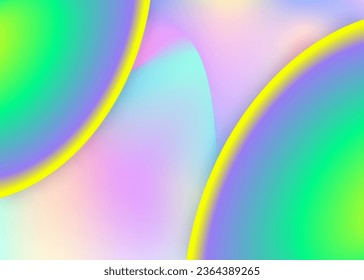 Fluid background. Holographic 3d backdrop with modern trendy blend. Molecular wallpaper, presentation frame. Vivid gradient mesh. Fluid background with liquid dynamic elements and shapes.