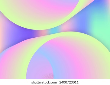 Fluid background. Holographic 3d backdrop with modern trendy blend. Vivid gradient mesh. Neon cover, flyer composition. Fluid background with liquid dynamic elements and shapes.
