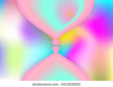 Fluid background. Holographic 3d backdrop with modern trendy blend. Pop certificate, report layout. Vivid gradient mesh. Fluid background with liquid dynamic elements and shapes.