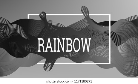 fluid background. Iridescent modern design. stripe Wave liquid pattern. Organic gradient shape. 