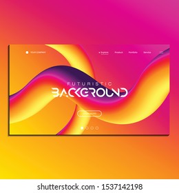 Fluid background for landing page, website Page, website Banner, flyer, and cover