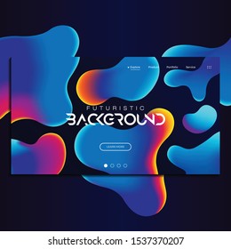 Fluid background for landing page, website Page, website Banner, flyer, and cover