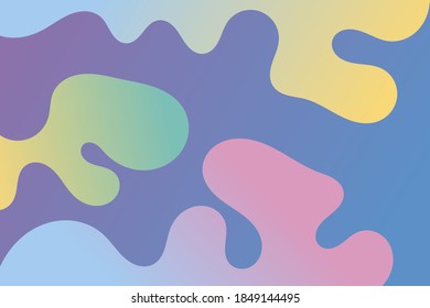 Fluid background with light colors, beautiful purple blue background