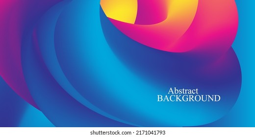 Fluid background. Liquid color. Abstract colorful gradient. Dynamic 3d flow wave. Fluid abstract design.